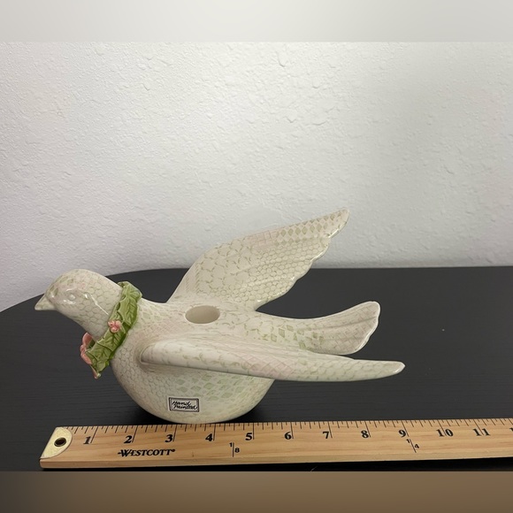 Vintage Fitz & Floyd Set 2 Piece Porcelain Dove Candlestick Holder. - Picture 7 of 7